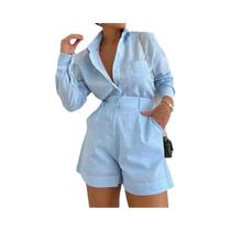 Conjunto Feminino Rosa: Blusa Com Lapela E Calça De Cintura Elástica - Casual, Confortável E