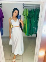 Conjunto feminino saia e cropped