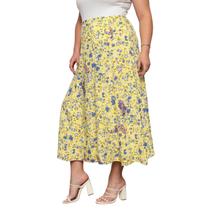 Conjunto Feminino Saia Estampada e Regata Modelo Tendência