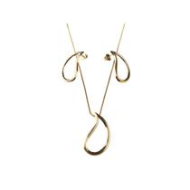 Conjunto Feminino Semijoia Banhado a Ouro 18k BR08467CL02123