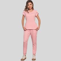 Conjunto Feminino Sheila Scrub Hospitalar Em Alfaiataria Premium