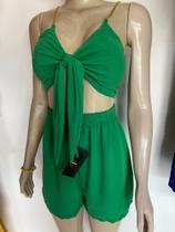 Conjunto Feminino Short + Cropped Correntinha