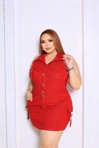 Conjunto Feminino Short Saia E Blusa Regata Plus Size Conjunto Feminino Short Saia E Blusa Regata Plus Size