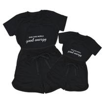 Conjunto Feminino Tal Mãe Tal Filha Curto, Shorts+blusa
