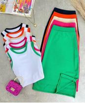 Conjunto feminino tamanho P cor vermelha
