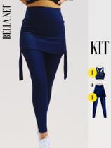 Conjunto Feminino Top + Legging Para Academia Ginástica Cores Variadas