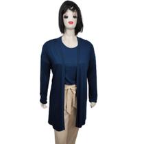 Conjunto Feminino Twin Set Feel Soft Tecido de Malha Plus Size