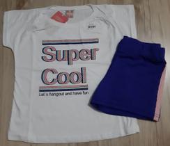 Conjunto feminino verão infantil