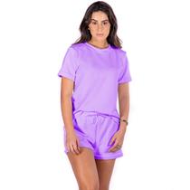 Conjunto Feminino Verão Short Blusa Soltinho Manga Curta Com Gola Redonda Conjunto Feminino Verão Short Blusa Soltinho Manga Curta Com Gola Redonda