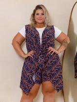Conjunto Feminino Verão Shorts E Colete Plus Size,Lindo e Estiloso