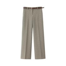 Conjunto Feminino Xadrez De Duas Peças: Blusa Regata Gola O E Calça Reta Vintage - Terno Elegante Conjunto Feminino Xadrez De Duas Peças: Blusa Regata Gola O E Calça Reta Vintage - Terno Elegante