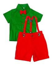 Conjunto Festa Infantil Menino Suspensório 100% Satisfação