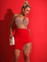 Conjunto festa vermelho Conjunto festa vermelho