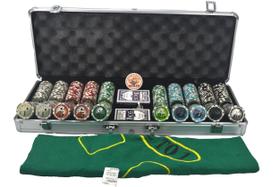 Conjunto fichas holograficas pôquer argila Texas Hold'em Conjunto fichas holograficas pôquer argila Texas Hold'em