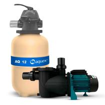 Conjunto Filtrante Piscina Bomba Lepono 1/3CV 220V E Filtro Aquex 12 Capacidade 35.000L