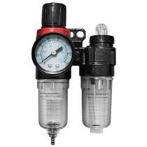Conjunto filtro regulador e lubrificador 1/4" - FA08 Conjunto filtro regulador e lubrificador 1/4" - FA08