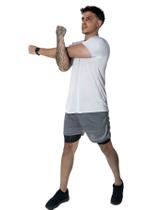 Conjunto Fit Masculino Academia Masculina Camiseta Manga Curta Short dri Fit Camisa e Bermuda envio imeadiato