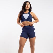 Conjunto Fit Top Nadador e Short Academia Sem Transparencia