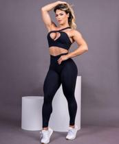 Conjunto fitnes feminino break