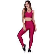 Conjunto Fitness 3D Top Bojo Removível e Legging Cintura Alta - c4 BÁRBARA