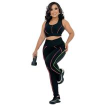 Conjunto Fitness Academia Feminino Legging e Top