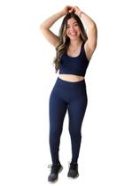 Conjunto Fitness Academia Preto (Top + Legging)