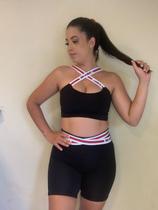 Conjunto Fitness Academia Suplex Grosso Top e Shorts Meia Coxa Ideal p/ Exercício Físico Conjunto Fitness Academia Suplex Grosso Top e Shorts Meia Coxa Ideal p/ Exercício Físico
