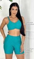 Conjunto Fitness Azul- Tam M Conjunto Fitness Azul- Tam M