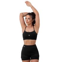Conjunto fitness bermuda dupla + top esportivo alça fina - urbativa fitness