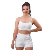 Conjunto fitness bermuda dupla + top esportivo alça fina - urbativa fitness