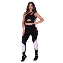 Conjunto Fitness Calça Legging com Bolso e Top sem bojo Aurora