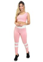 Conjunto Fitness calça Legging + Cropped Levanta Bumbum