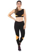 Conjunto Fitness calça Legging + Cropped regata