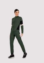 Conjunto Fitness com Jaqueta Gola Alta e Calça Graphene G1001