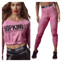 Conjunto - Fitness de Moletom Rosa