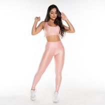 Conjunto Fitness Dily Alto Relevo Básico Disfarça Celulites Sem Transparência Academia