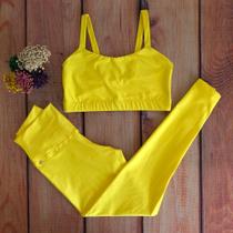 Conjunto fitness e Calça Empina
