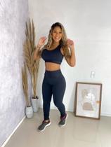 Conjunto fitness em malha jacá preto