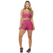 Conjunto Fitness Feminino Bubble Pink Academia WarFit Conjunto Fitness Feminino Bubble Pink Academia WarFit