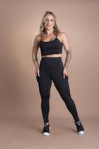 Conjunto Fitness Feminino Calça Legging Cintura Alta Com Bolso Tela E Top Cropped Alcinha Treino Moda Academia F7 NEW STYLE Conjunto Fitness Feminino Calça Legging Cintura Alta Com Bolso Tela E Top Cropped Alcinha Treino Moda Academia F7 NEW STYLE