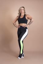 Conjunto Fitness Feminino Calça Legging Cintura Alta Detalhe E Top Nadador Básico Moda Academia Treino F7 NEW STYLE Conjunto Fitness Feminino Calça Legging Cintura Alta Detalhe E Top Nadador Básico Moda Academia Treino F7 NEW STYLE