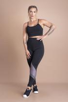Conjunto Fitness Feminino Calça Legging Cintura Alta Detalhe Na Perna E Top Alcinha Moda Treino Academia F7 NEW STYLE Conjunto Fitness Feminino Calça Legging Cintura Alta Detalhe Na Perna E Top Alcinha Moda Treino Academia F7 NEW STYLE
