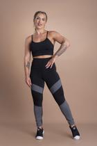 Conjunto Fitness Feminino Calça Legging Cintura Alta E Top Alcinha Cropped Moda Academia F7 NEW STYLE Conjunto Fitness Feminino Calça Legging Cintura Alta E Top Alcinha Cropped Moda Academia F7 NEW STYLE