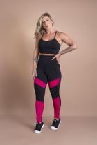 Conjunto Fitness Feminino Calça Legging Cintura Alta E Top Alcinha Cropped Moda Academia F7 NEW STYLE Conjunto Fitness Feminino Calça Legging Cintura Alta E Top Alcinha Cropped Moda Academia F7 NEW STYLE