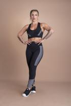 Conjunto Fitness Feminino Calça Legging Cintura Alta E Top Nadador Tela Frontal Para Academia Malhar Treino F7 NEW STYLE Conjunto Fitness Feminino Calça Legging Cintura Alta E Top Nadador Tela Frontal Para Academia Malhar Treino F7 NEW STYLE