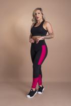 Conjunto Fitness Feminino Calça Legging Cintura Alta Faixa Lateral E Top Nadador Básico Liso Academia F7 NEW STYLE Conjunto Fitness Feminino Calça Legging Cintura Alta Faixa Lateral E Top Nadador Básico Liso Academia F7 NEW STYLE