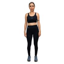 Conjunto fitness feminino calça Legging + Top alça Academia Exercício Funcional