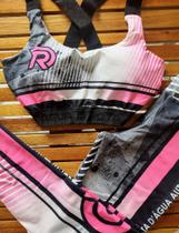 Conjunto Fitness Feminino legging e top com bojo