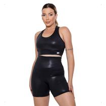 Conjunto Fitness Feminino Roupa Academia Short Cropped Cirrê