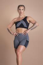 Conjunto Fitness Feminino Short Com Bolso Cintura Alta E Top Cropped Faixa Ombro Moda Academia F7 NEW STYLE Conjunto Fitness Feminino Short Com Bolso Cintura Alta E Top Cropped Faixa Ombro Moda Academia F7 NEW STYLE